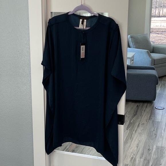 BCBGMaxAzria Navy Midi Dress size M/L NWT - Picture 2 of 12